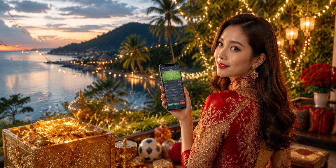 Pengguna Malaysia menggunakan telefon pintar untuk melihat tawaran bonus taruhan sukan rm25